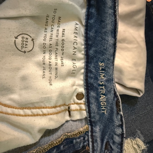 American Eagle Outfitters Men's Bootcut Jeans in Blue - Picture 5 of 6